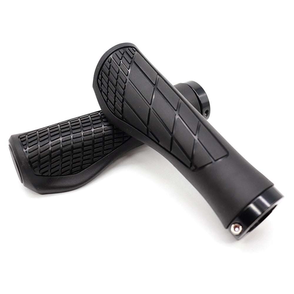 YAH088 1 Pair Bike Handlebar Grip Rubber Shock Absorption 22.2mm Anti-slip Bicycle Handlebar Grips