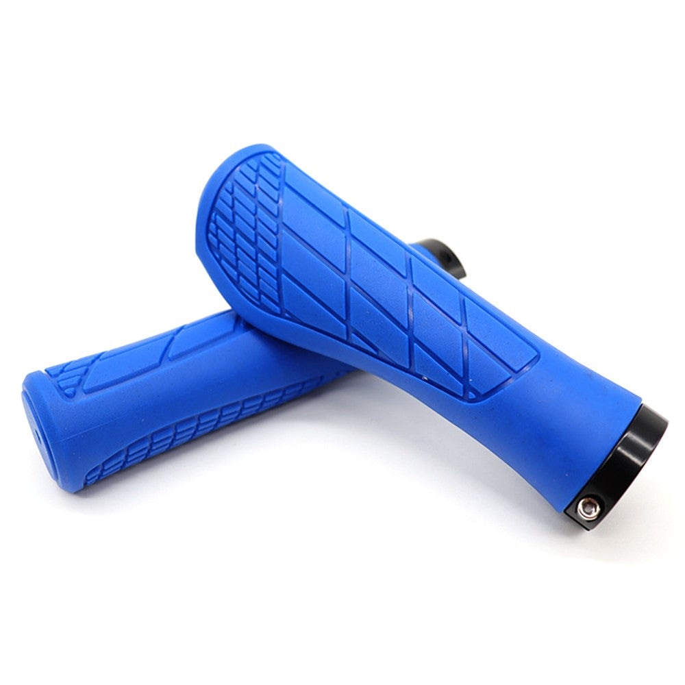 YAH088 1 Pair Bike Handlebar Grip Rubber Shock Absorption 22.2mm Anti-slip Bicycle Handlebar Grips