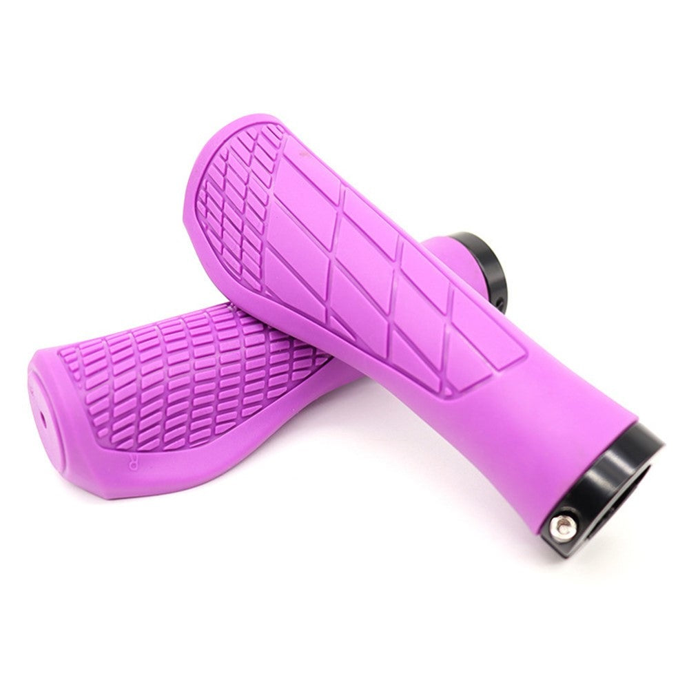 YAH088 1 Pair Bike Handlebar Grip Rubber Shock Absorption 22.2mm Anti-slip Bicycle Handlebar Grips