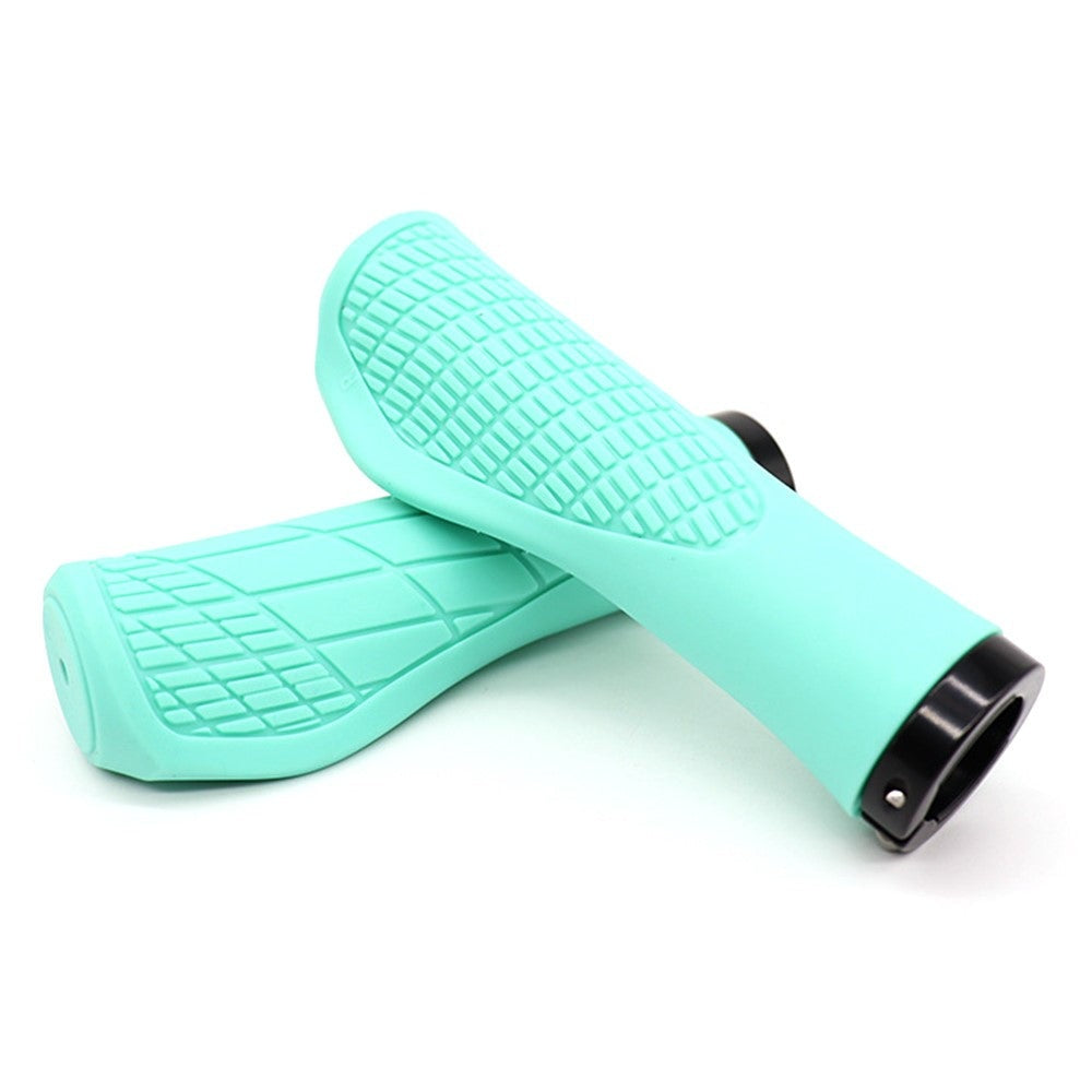 YAH088 1 Pair Bike Handlebar Grip Rubber Shock Absorption 22.2mm Anti-slip Bicycle Handlebar Grips