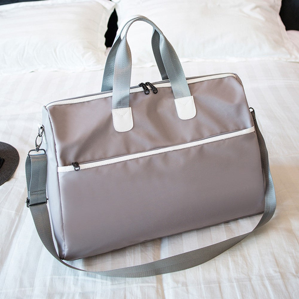Travel Duffel Bag Waterproof Weekender Bags Gym Tote Bag with Shoe Compartment, Size: 39*22*28cm