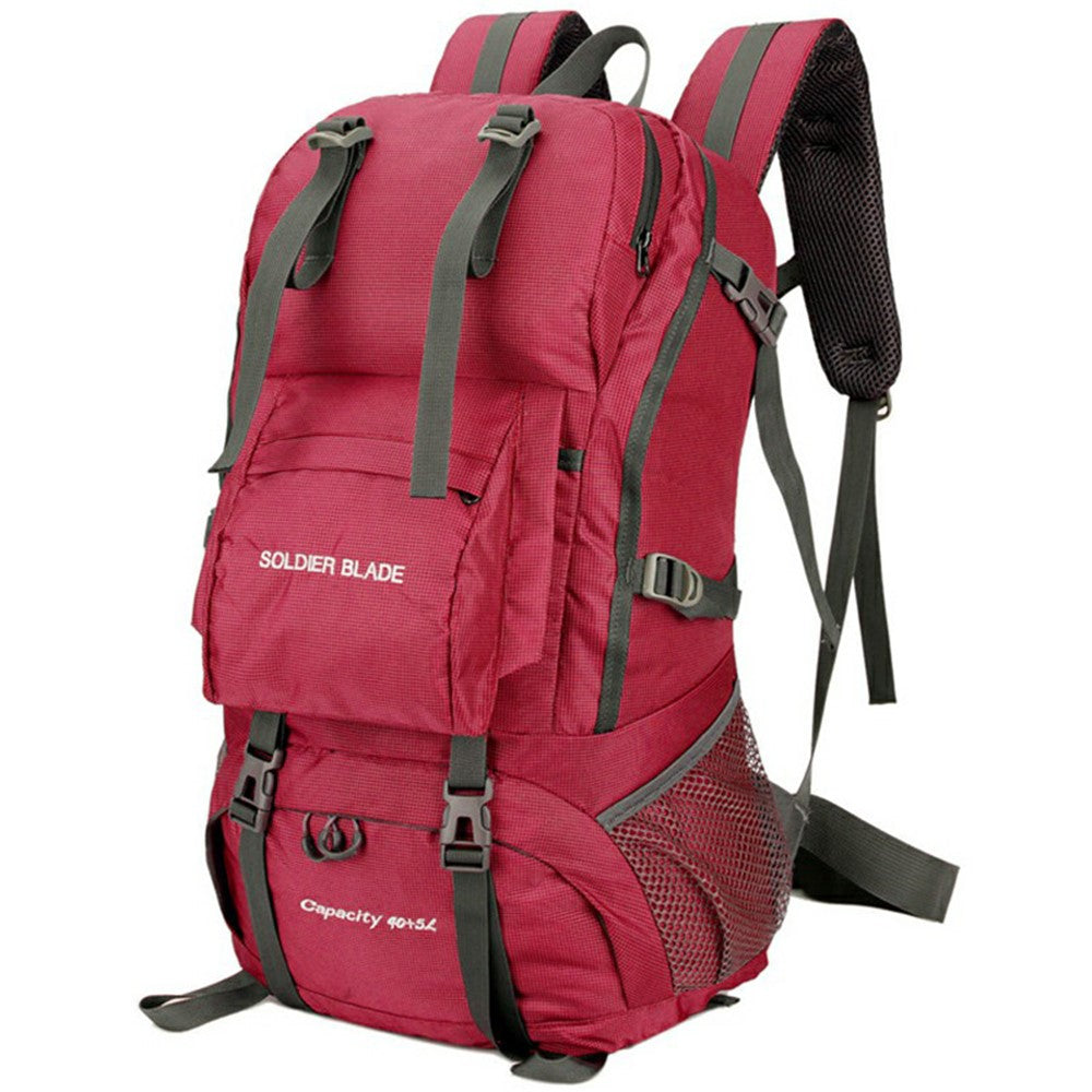 SOLDIER BLADE DF8812 24 Inch Outdoor Hiking Backpack Waterproof Nylon Camping Daypack with Shoe Compartment