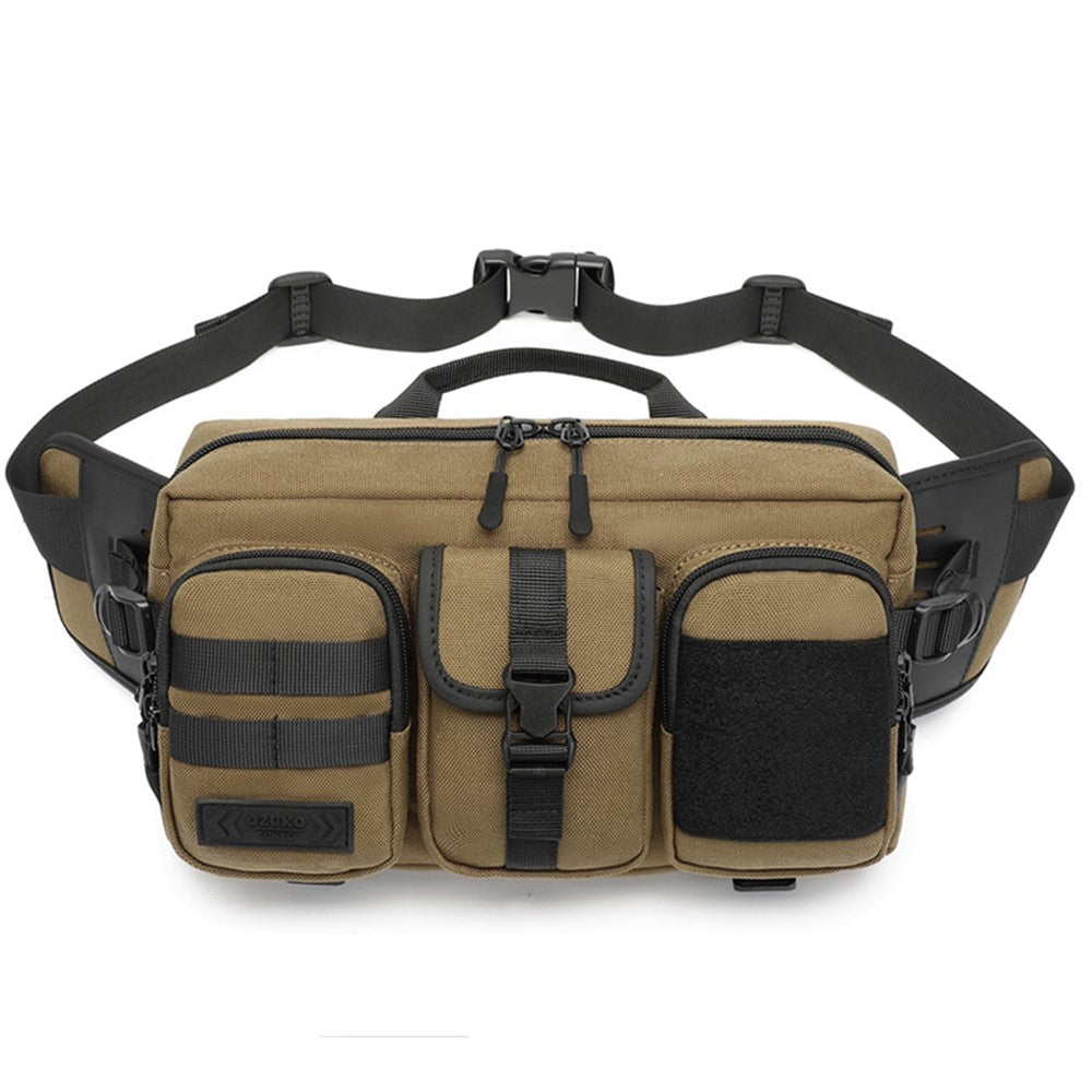 OZUKO 9449 Men Waterproof Fanny Pack Outdoor Sports Large Capacity Chest Bag