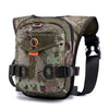 HAOSHUAI 5126# Nylon Drop Leg Bag Hiking Waist Pack for Men Tactical Motorcycle Bike Cycling Riding Fanny Pouch