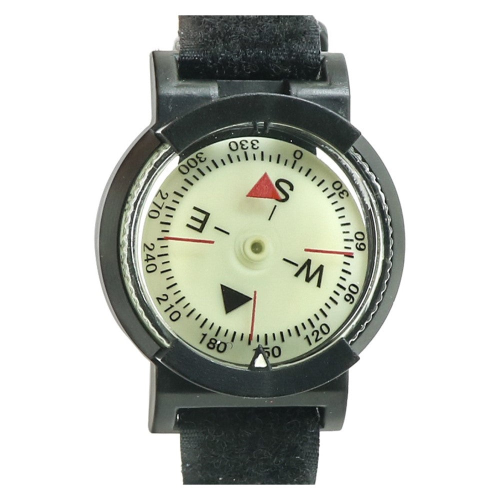 JINGU Waterproof Luminous Dial Compass Watch Scubas Diving Navigation Compass Wristband
