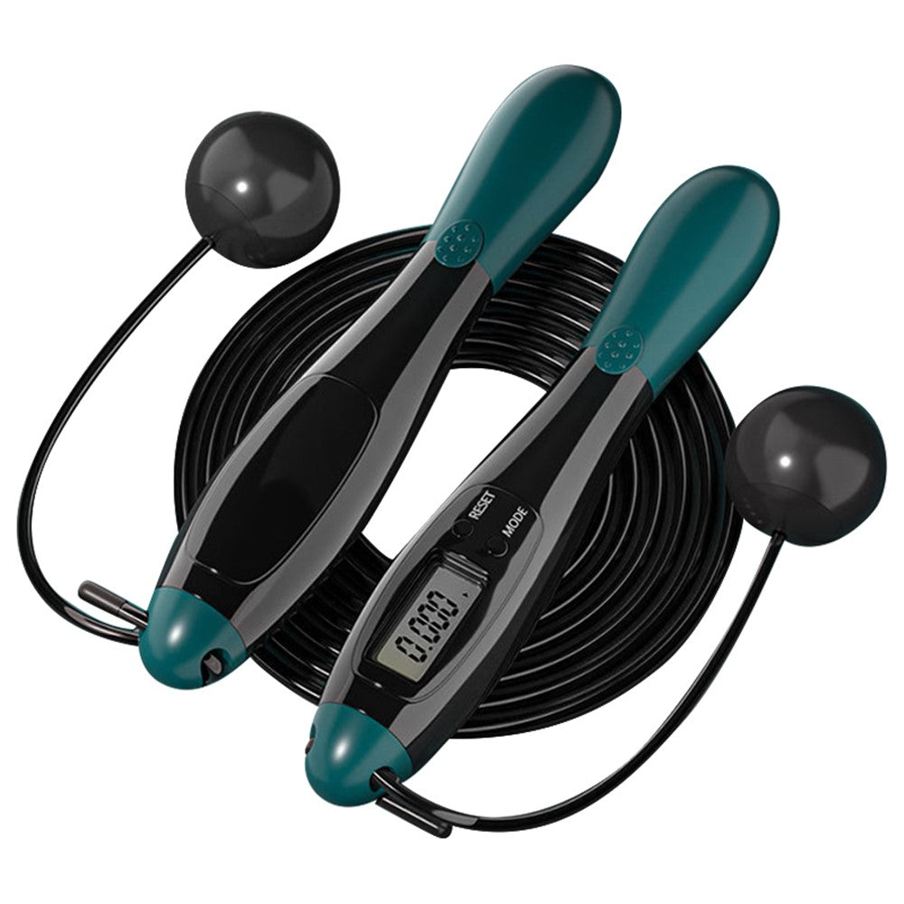 Dual Purpose Wired / Cordless Electronic Skipping Rope Gym Fitness Intelligent Skipping Rope with LCD Screen with Cordless Ball