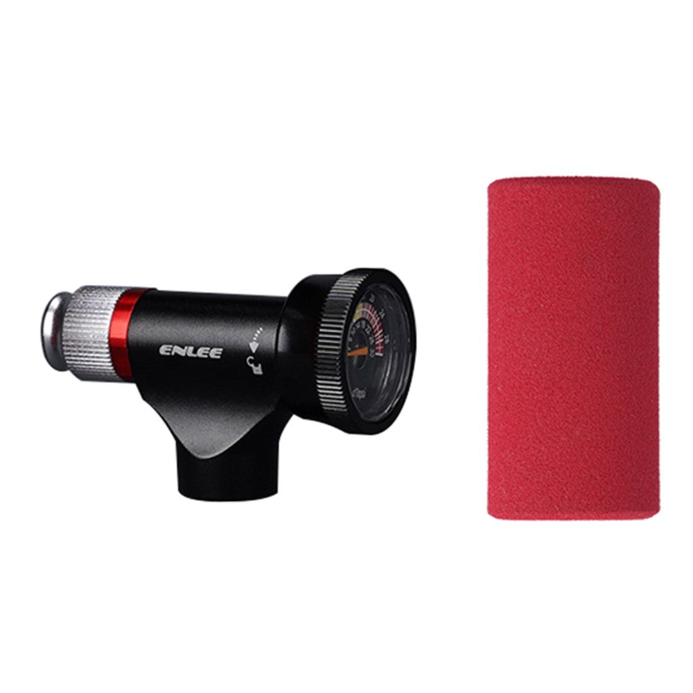 ENLEE Bicycle CO2 Cartridge Pump Nozzle Aluminum Alloy Road MTB Bike Inflating Nozzle