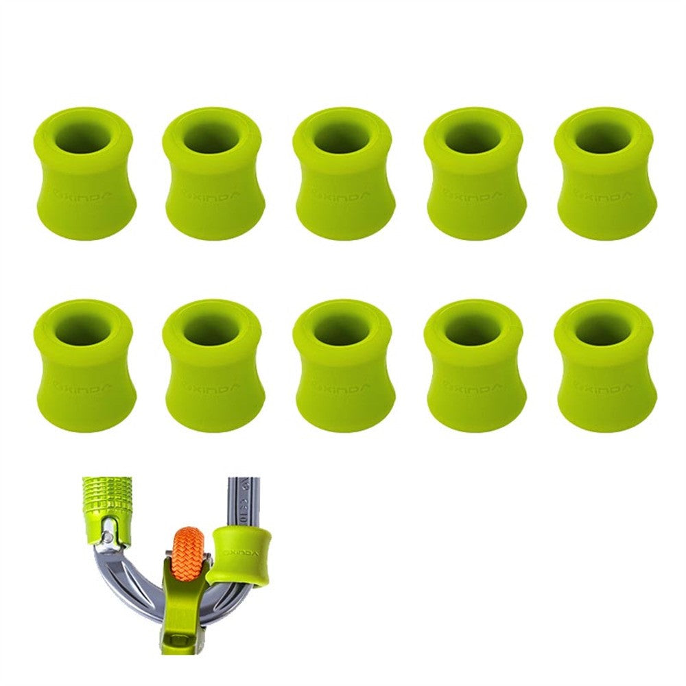 XINDA XD-PJ295 10Pcs For Outdoor Rock Climbing Positioning Silicone Rings Anti Slip Cylindrical Rubber Sleeve