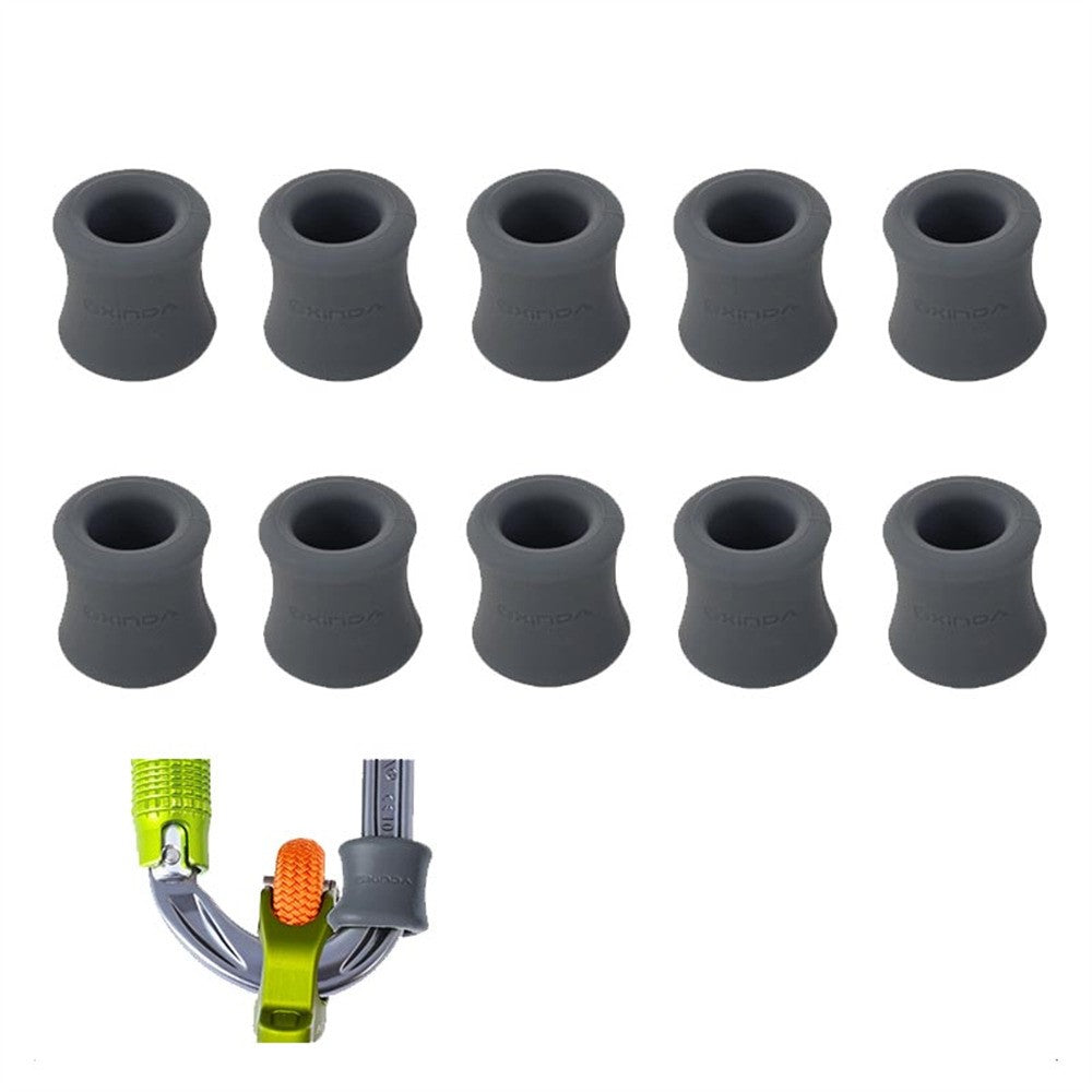 XINDA XD-PJ295 10Pcs For Outdoor Rock Climbing Positioning Silicone Rings Anti Slip Cylindrical Rubber Sleeve
