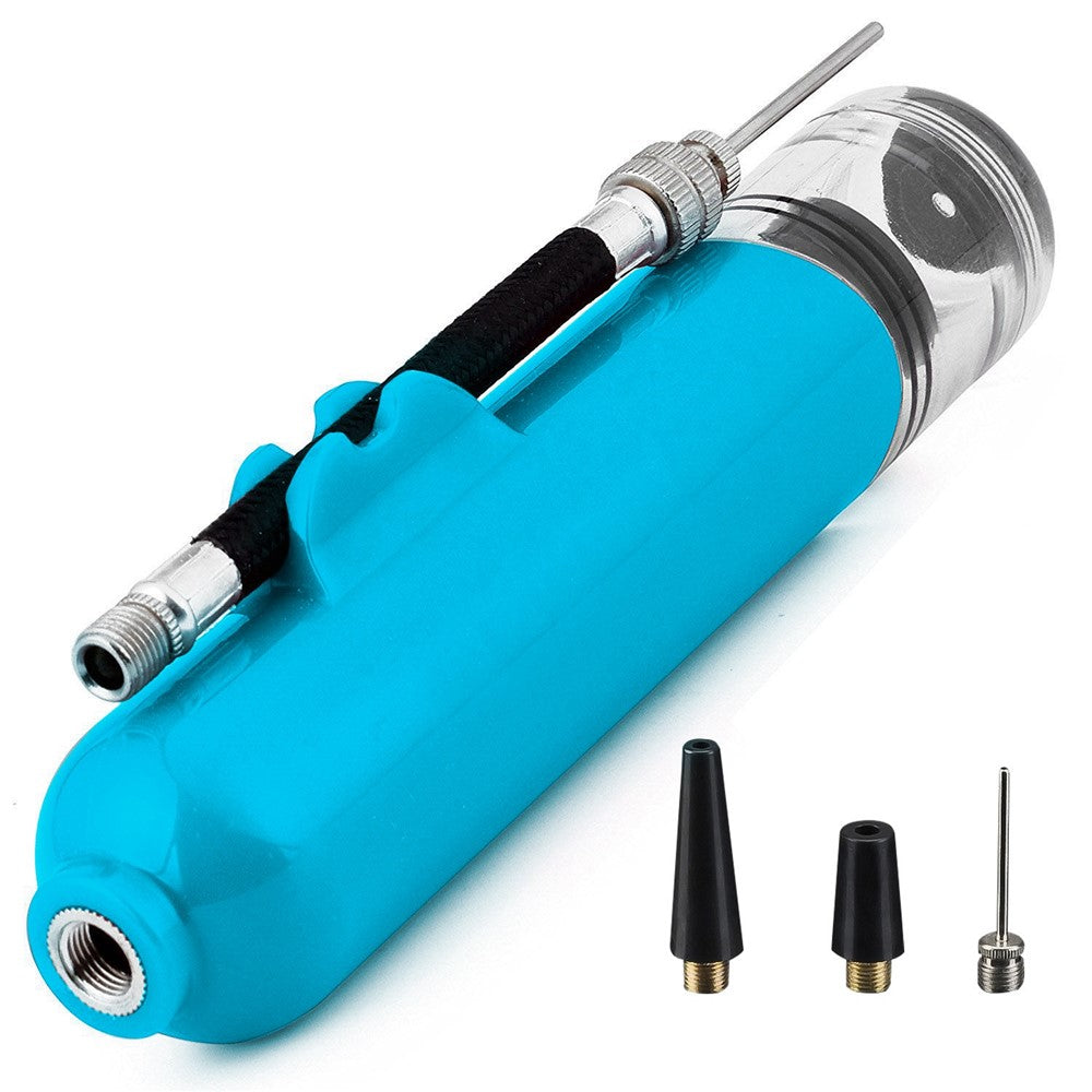 H08QT Two-Way Mini Pump Sports Ball Pump Kit with Needles Portable Fast Ball Inflation for Basketball Football Volleyball
