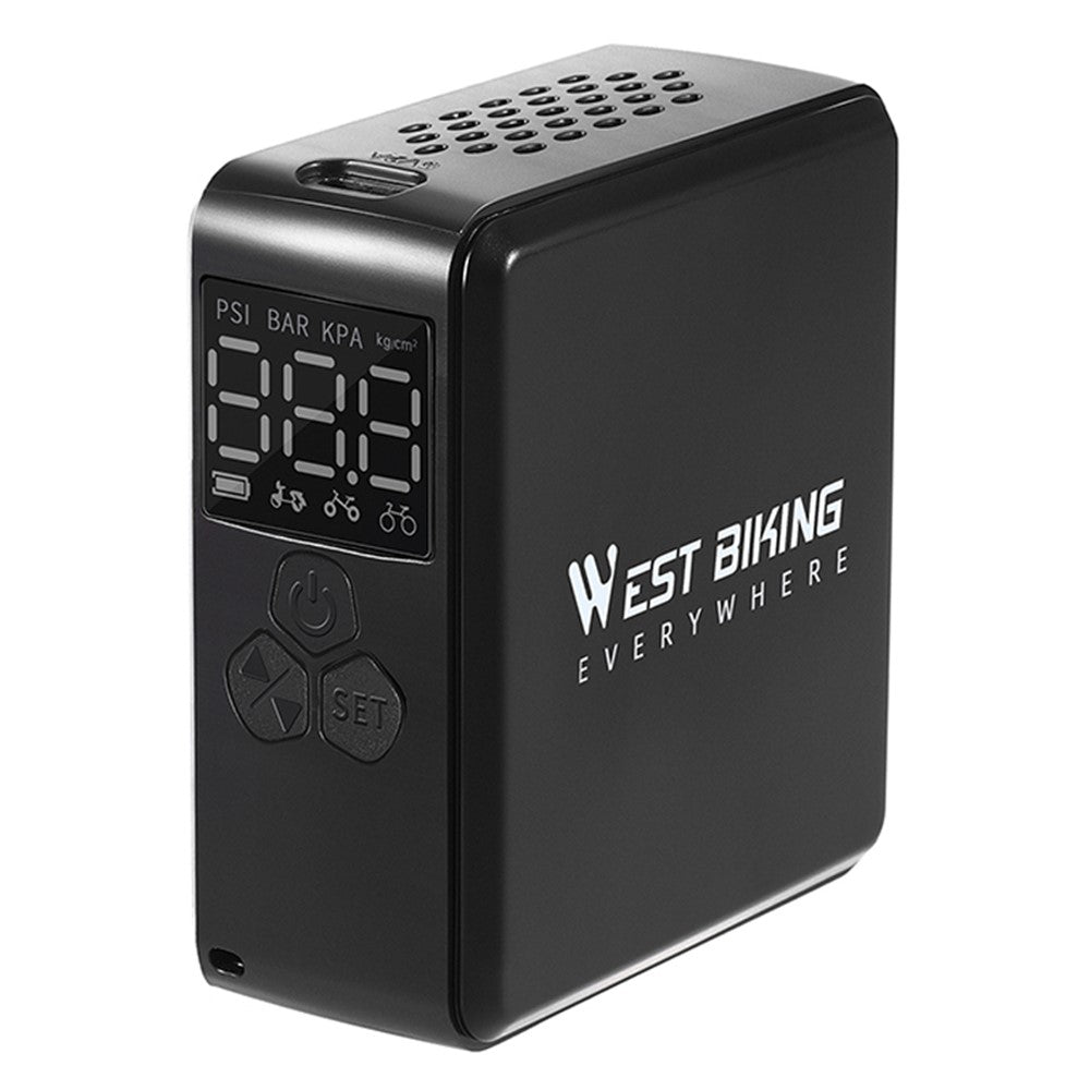 WEST BIKING YP0711160 Electric Air Pump Digital Display Wireless Car Motorcycle Bike Tire Inflator