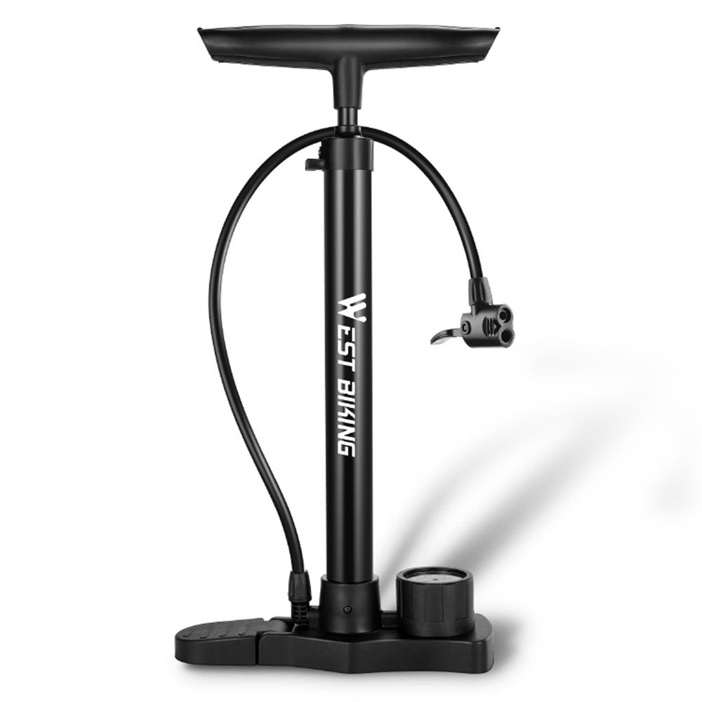 WEST BIKING YP0711142 160PSI High Pressure E-Bike Bicycle Tire Air Pump with Pressure Gauge