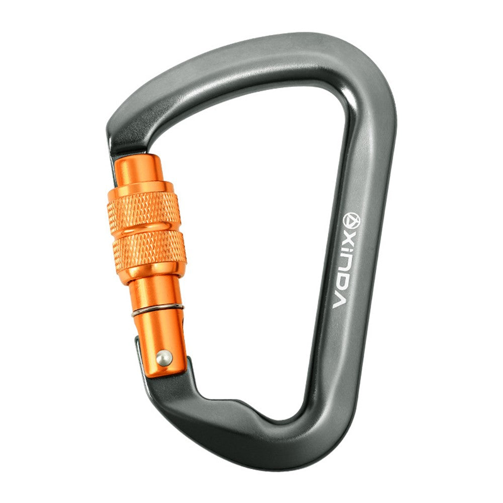 XINDA XD-8128 11.3x7.3cm Carabiner Clip D-Shape Rock Climbing Hanging Hook