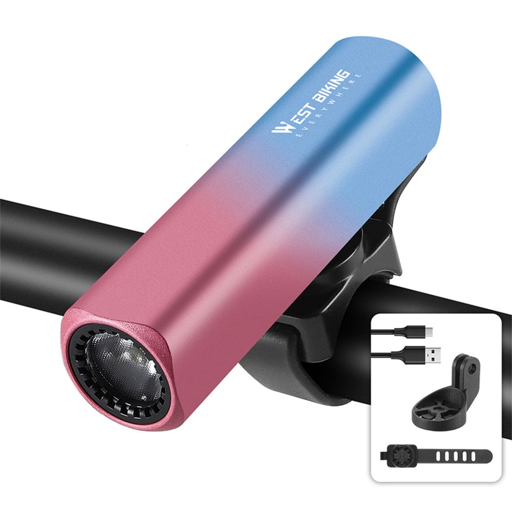 WEST BIKING YP0701442 400LM Bright Bicycle Headlight Aluminum Alloy Bike Front Light CE Certified