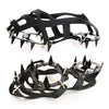 AL526179122115 1 Pair Manganese Steel 18 Teeth Ice Cleats Grippers Shoes Crampons for Hiking Climbing