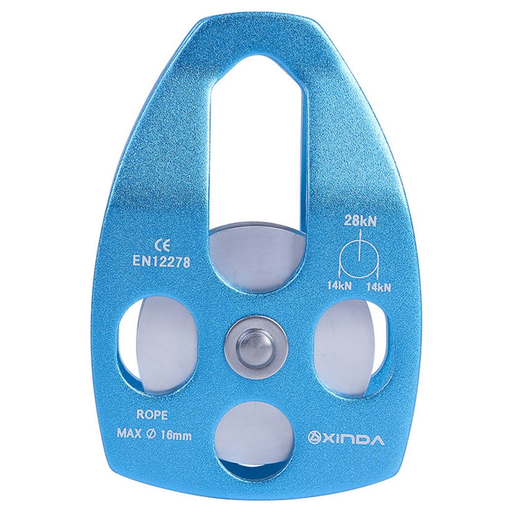 XINDA XD-8611 Outdoor Mountaineering Rescue Speedway Expansion Lifting Metal Big Pulley with Bearing