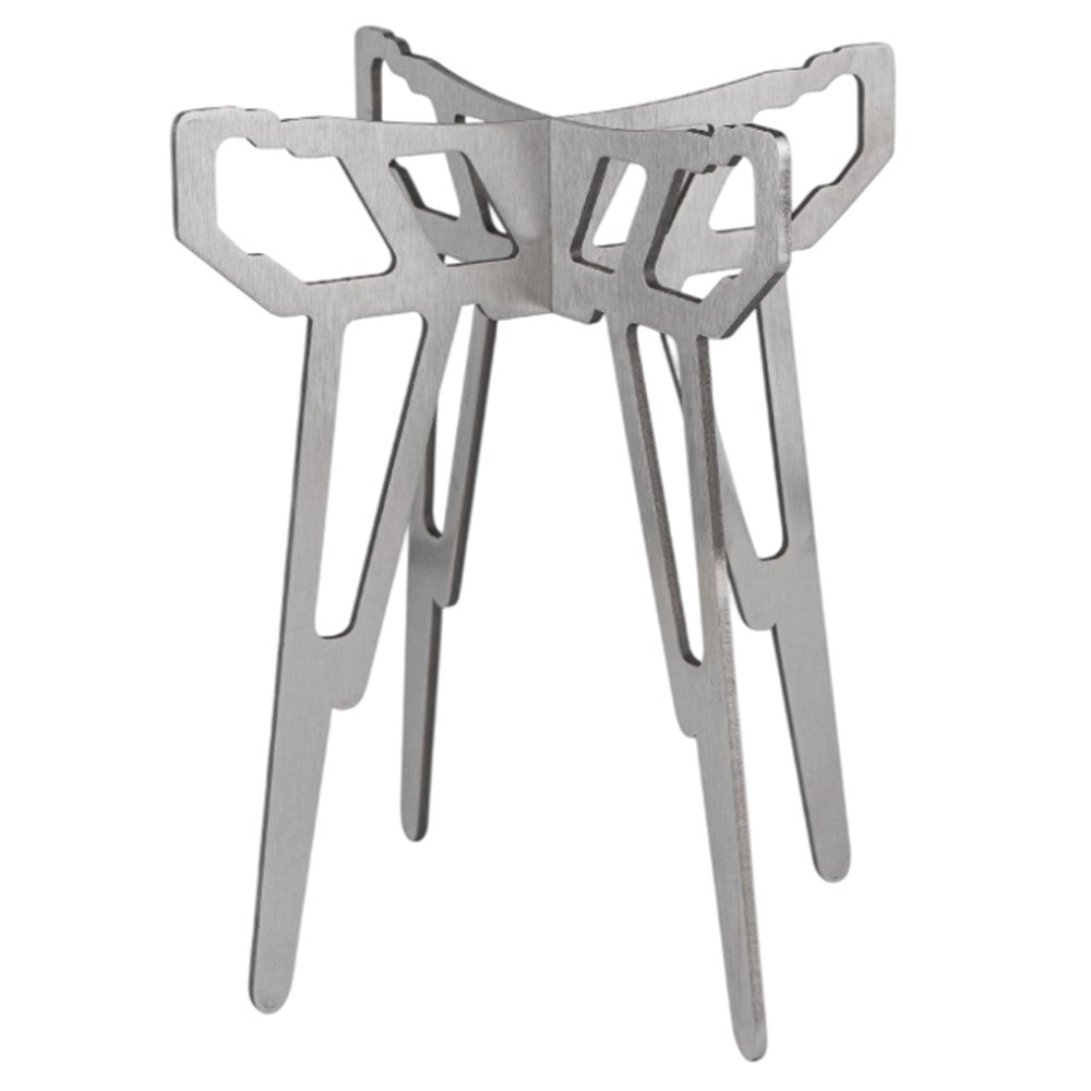 CLS Outdoor Camping Fire Rack Detachable BBQ Grill Ultralight Foldable Stand for Tea Cooking Water Boiling