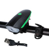 3 in 1 Multifunctional Bicycle Headlight Portable Waterproof Flashlight with Bell for Riding Rechargeable Version