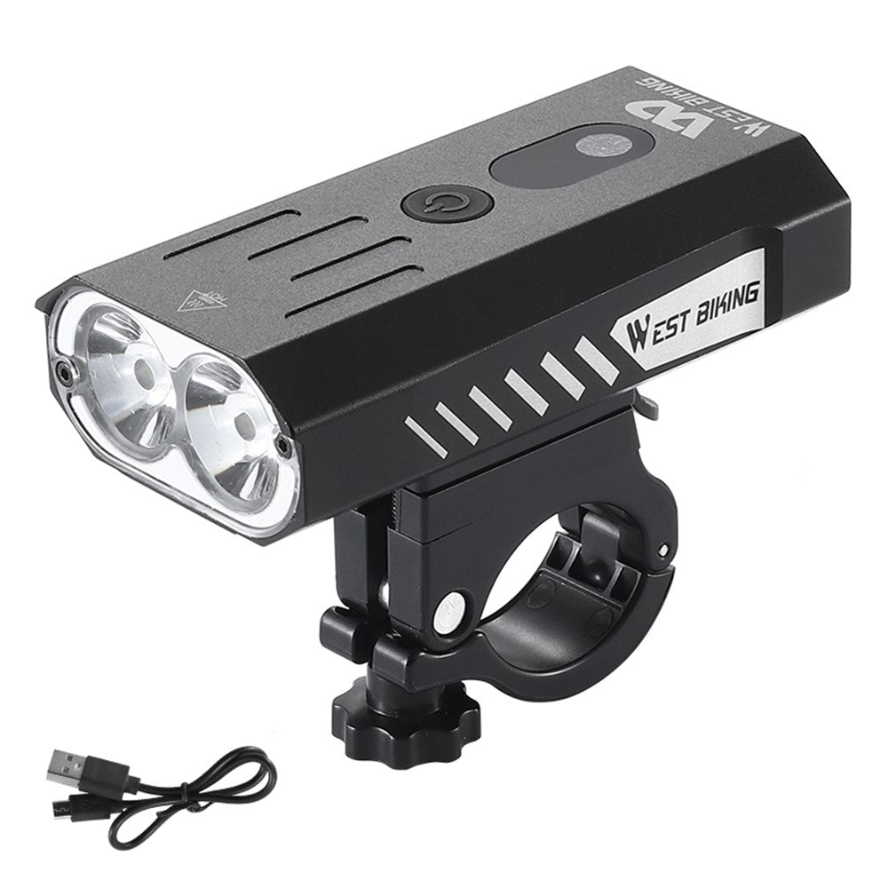 WEST BIKING YP0701315 Bike Lights 800 Lumen Ultra Bright USB Rechargeable Handlebar Light Powerful Bicycle Front Headlight 5 Light Modes Easy to Install