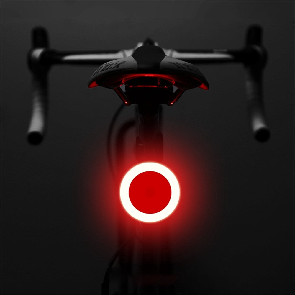 3664 Creative Bicycle Tail Light IPX2 Waterproof Small Bike LED Light Support USB Charging for Outdoor Cycling