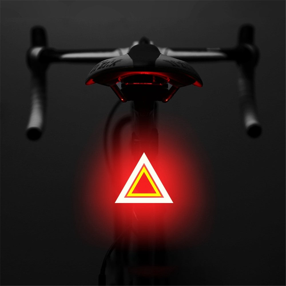 3664 Creative Bicycle Tail Light IPX2 Waterproof Small Bike LED Light Support USB Charging for Outdoor Cycling