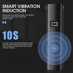 WEST BIKING YP0701353 Smart Vibration Induction Bike Headlight IP65 Waterproof High Brightness Bicycle Lamp