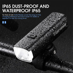WEST BIKING YP0701353 Smart Vibration Induction Bike Headlight IP65 Waterproof High Brightness Bicycle Lamp