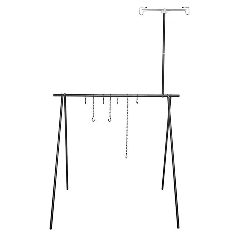 SHINETRIP A352 Aluminum Alloy Campfire Cooking Stand Set with Lamp Hanger Camping Cookware Hooks