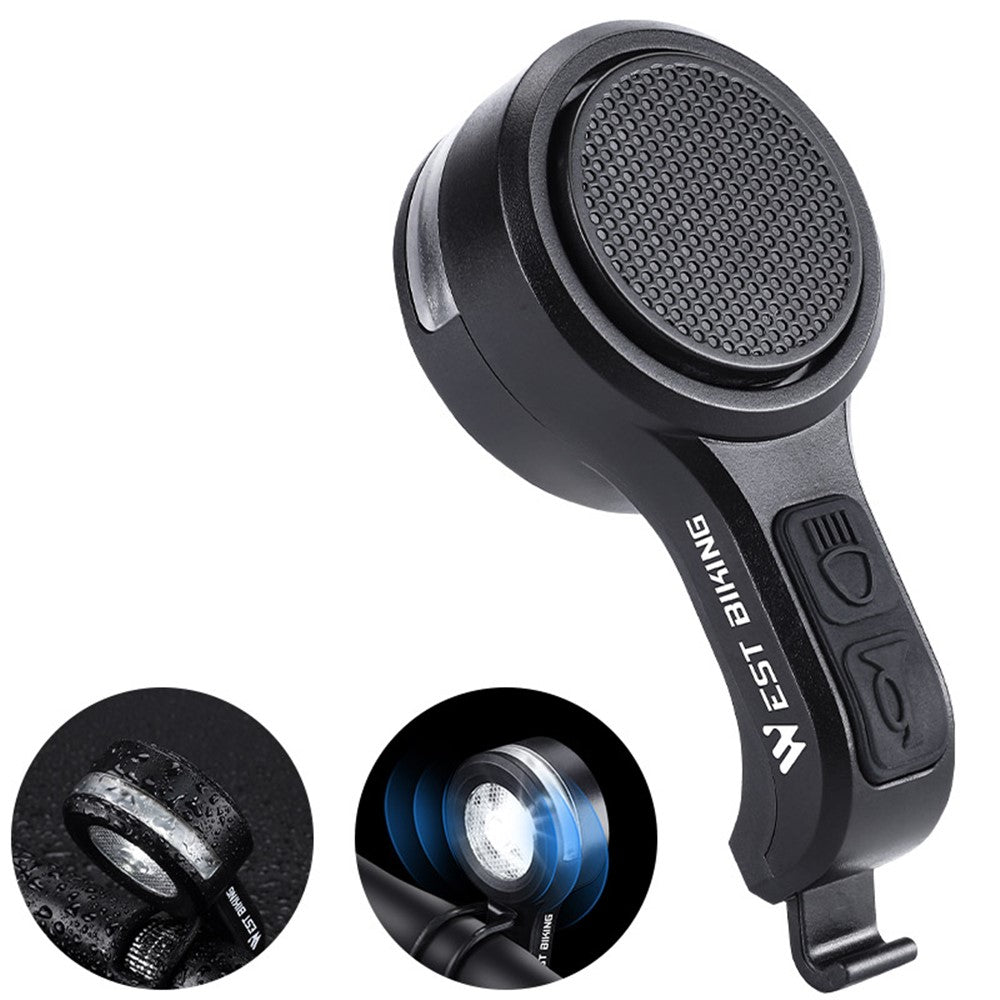 WEST BIKING YP0701362 Children Bicycle Light Electric Bell ABS Waterproof Colorful Light Warning Horn