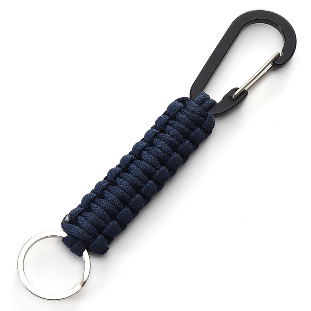 Outdoor Camping Carabiner Parachute Rope Anti-lost Braided Lanyard with Key Ring