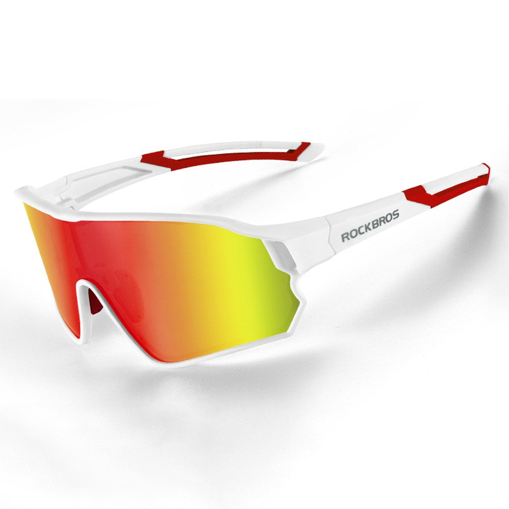 ROCKBROS Sports Glasses for Cycling Running Shatterproof PC Lens Windproof Polarized Sunglasses