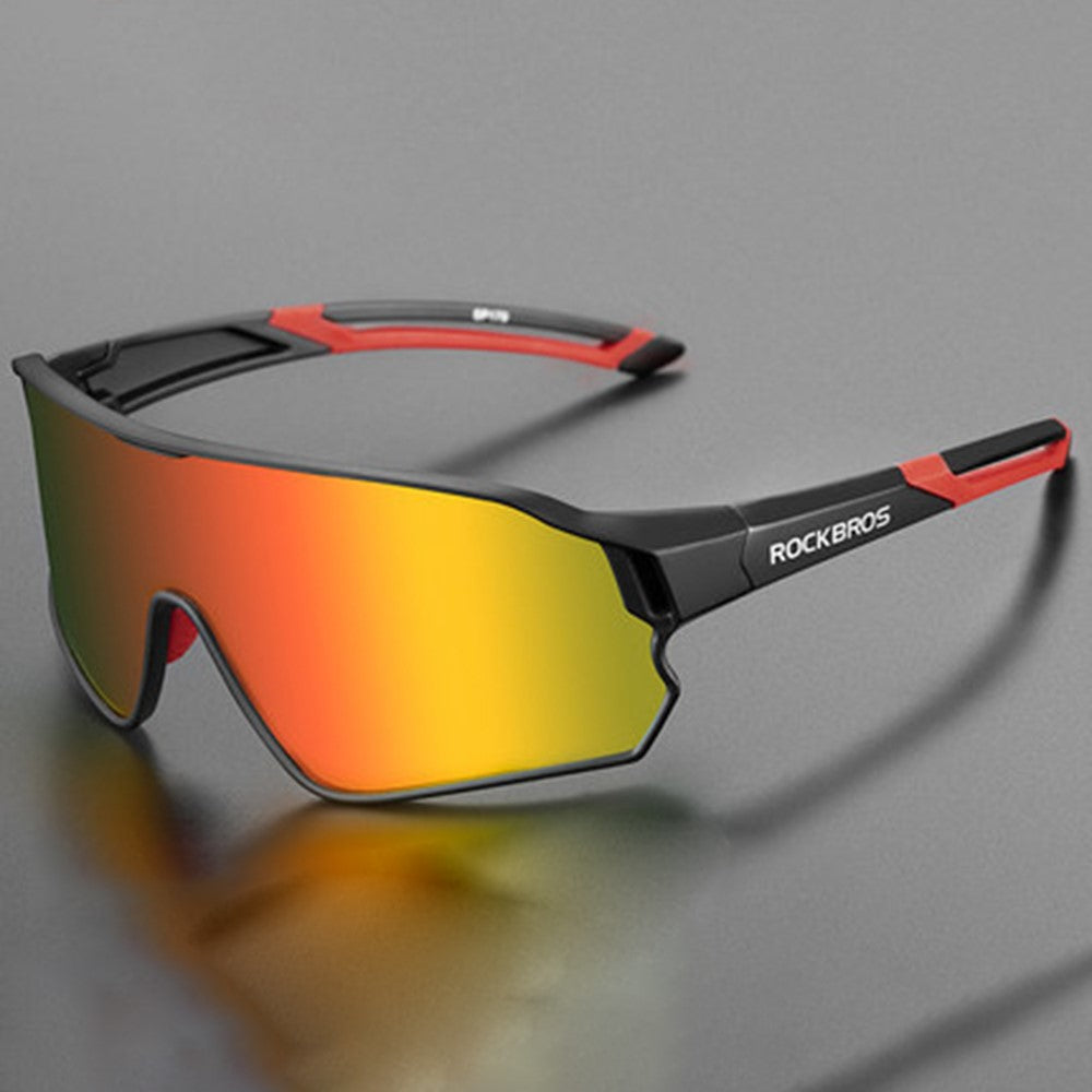 ROCKBROS Sports Glasses for Cycling Running Shatterproof PC Lens Windproof Polarized Sunglasses
