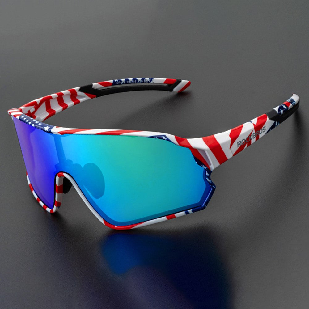 ROCKBROS Sports Glasses for Cycling Running Shatterproof PC Lens Windproof Polarized Sunglasses