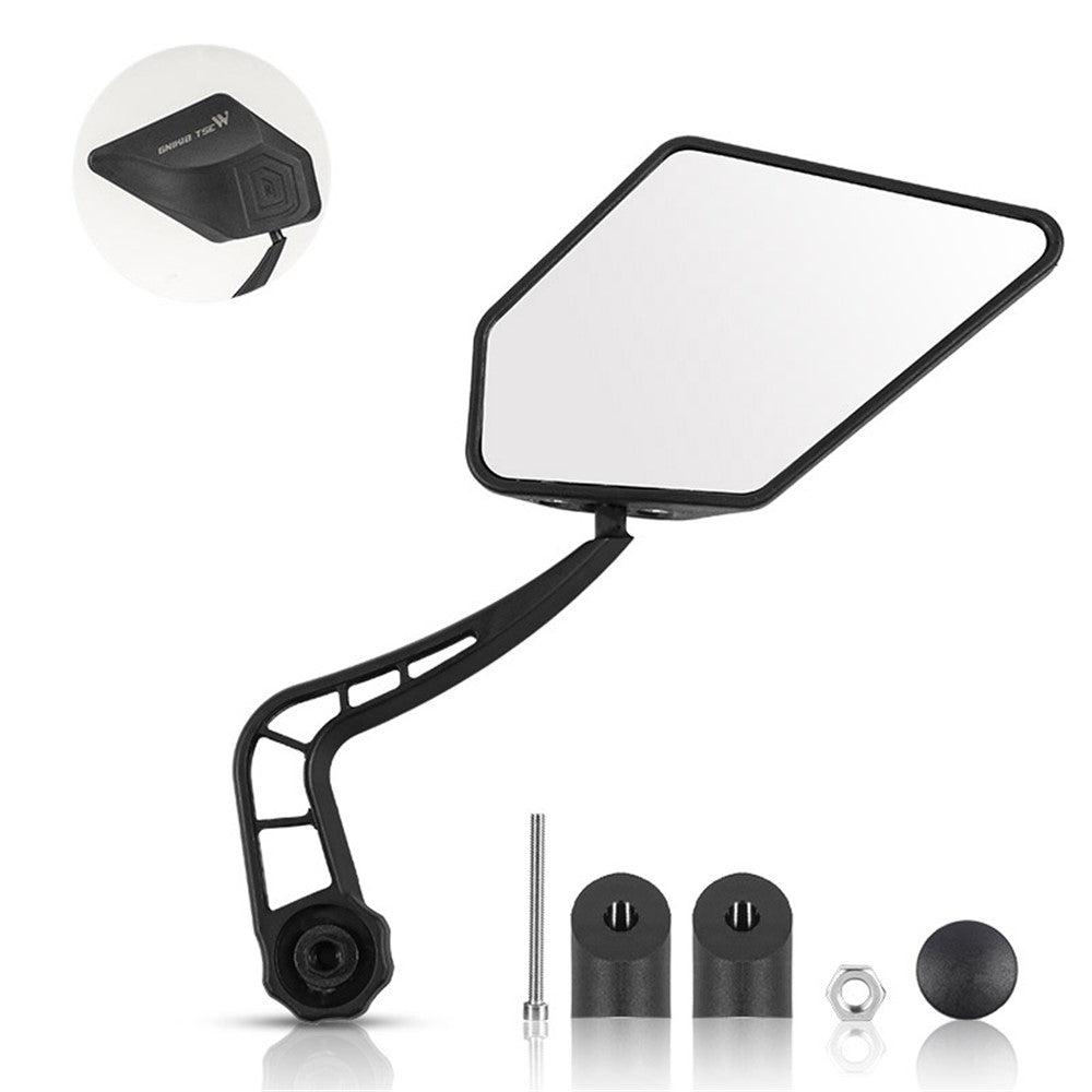 WEST BIKING YP07200240 1Pc HD 360 Degree Rotate Handlebar Rearview Mirror Bicycle Rear View Mirror