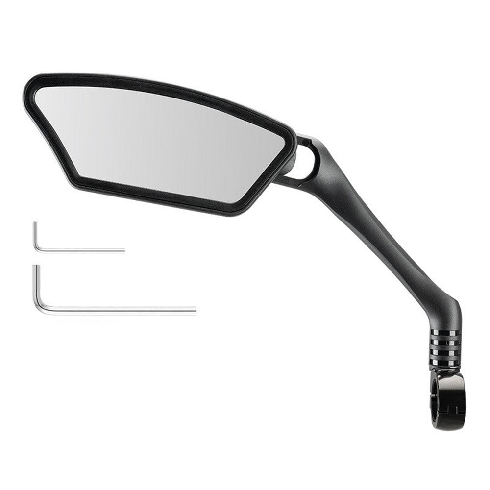 ROCKBROS 1Pc Bicycle Mirror Handlebar Rear View Stainless Steel Reflector 360 Degree Rotation Mirror