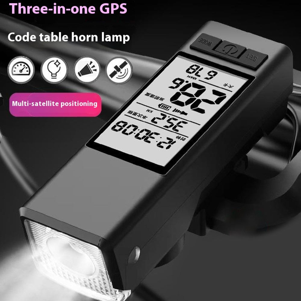 3 in 1 GPS Wireless Bike Computer GNSS Integrated Cycling Computer wit