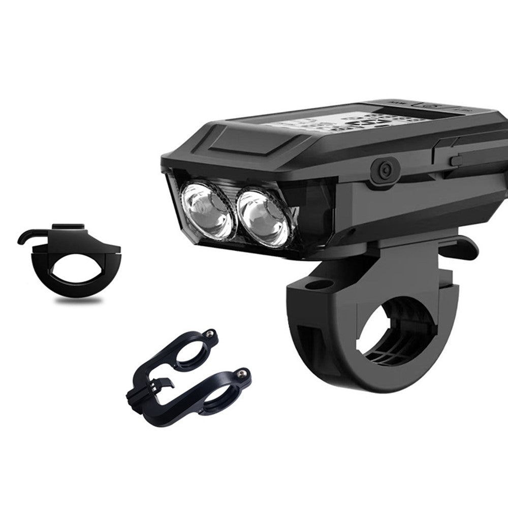 3 in 1 GPS Computer Front Light Horn For Mountain Bike Night Riding Lamp Cycling Speedometer Dual Bracket