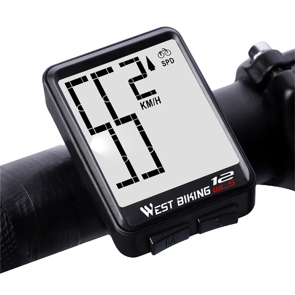 WEST BIKING 0702041 MTB Road Bike Computer Backlight Waterproof Wireless Cycling Speedometer