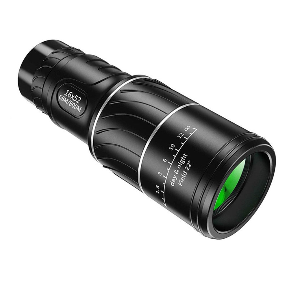 AM-D20 16x52 HD Portable Monocular 66 / 8000M Optics Zoom Telescope Bak4 Prism Compact Scope