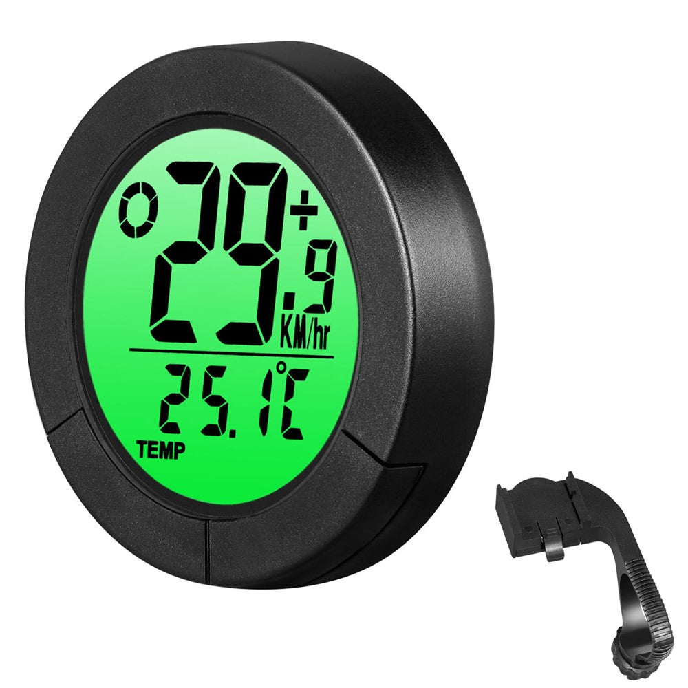 B50-BC23 1.57" Display Bicycle Speedometer Temperature Measuring Waterproof Bike Code Meter with Extension Bracket