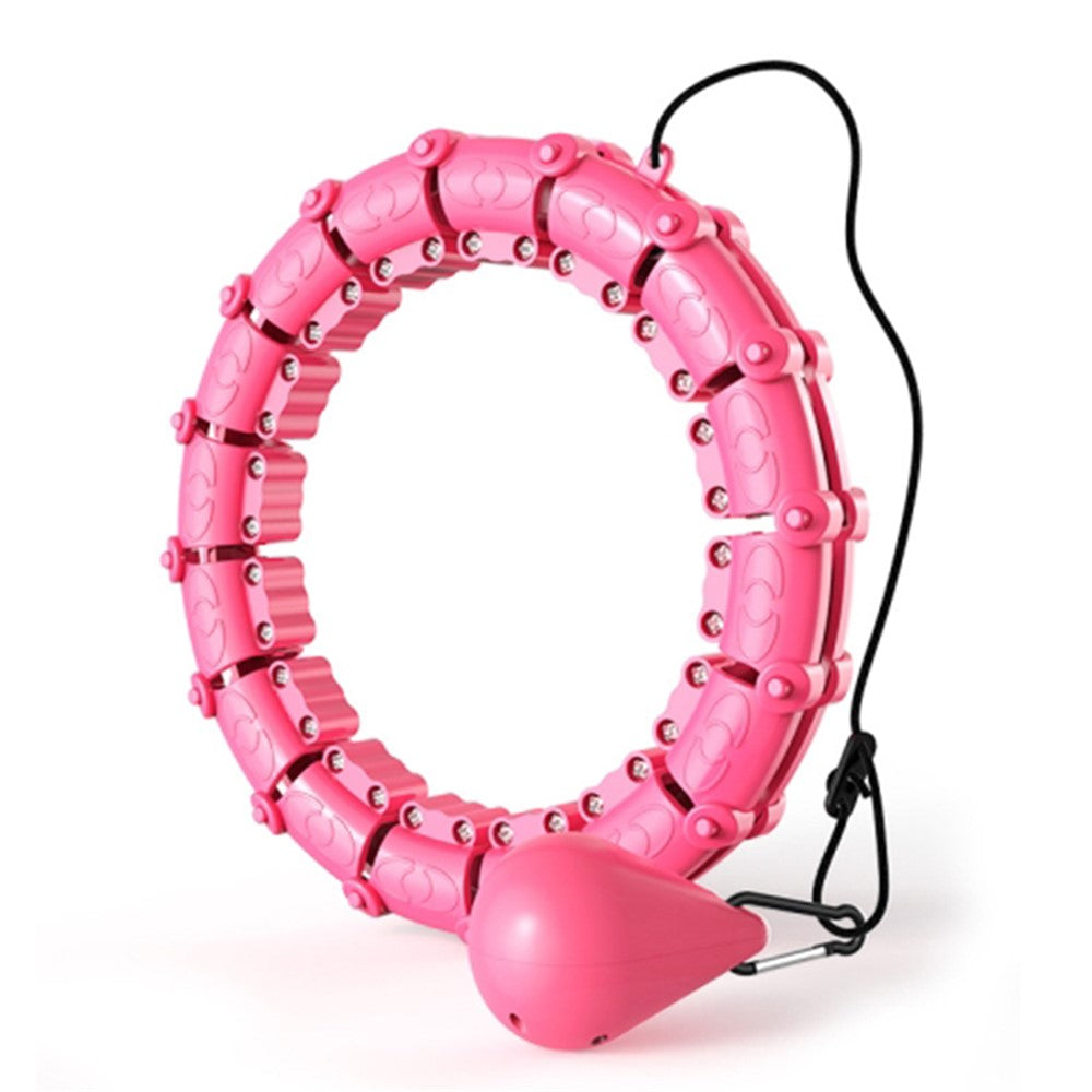 21 Sections Detachable Slimming Hoop Weight Loss Abdominal Waist Massage Weighted Fitness Hoop