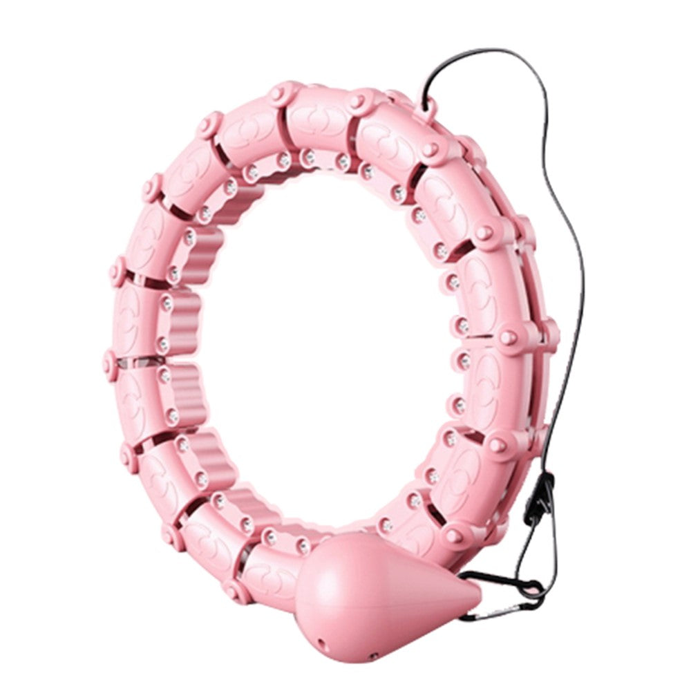 21 Sections Detachable Slimming Hoop Weight Loss Abdominal Waist Massage Weighted Fitness Hoop