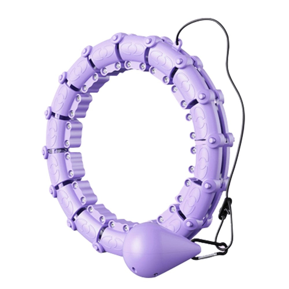 21 Sections Detachable Slimming Hoop Weight Loss Abdominal Waist Massage Weighted Fitness Hoop