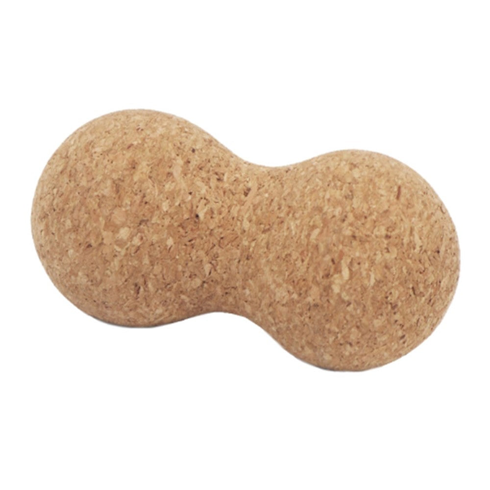 12x6CM Cork Deep Muscle Massage Ball Double Lacrosse Yoga Trigger Point Massager Small Massaging Tool