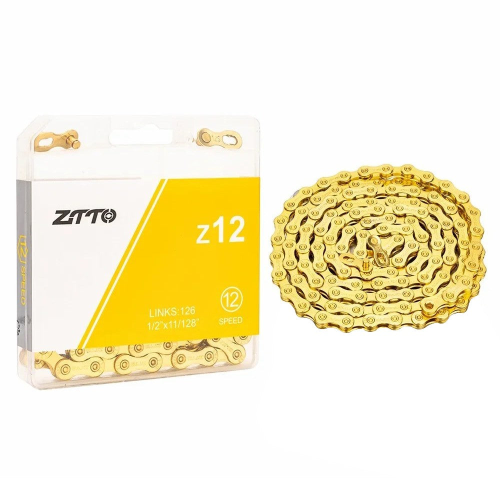 ZTTO Z12 MTB Road Bike Carbon Steel 12 Speed Chain 126 Links for Bicycle