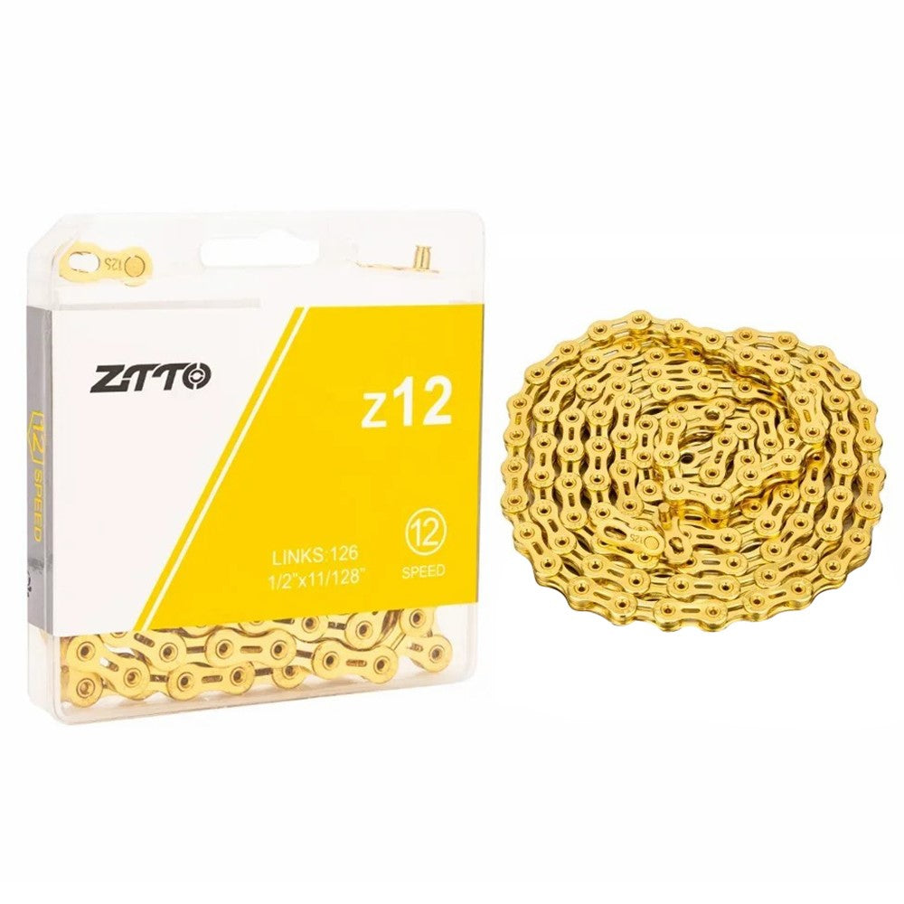 ZTTO Z12 MTB Road Bike Carbon Steel 12 Speed Chain 126 Links for Bicycle
