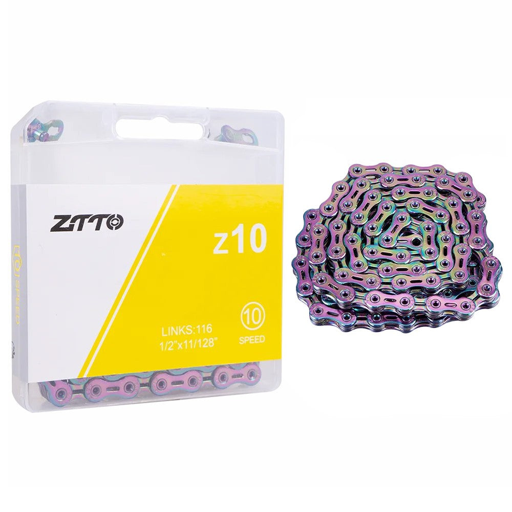 ZTTO Z10 MTB Road Folding Bike Chain 10-Speed 116 Links Carbon Steel Bicycle Chain