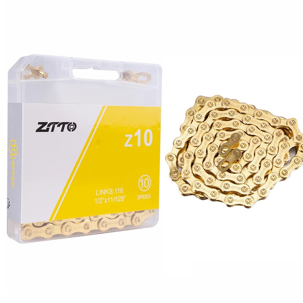 ZTTO Z10 MTB Road Folding Bike Chain 10-Speed 116 Links Carbon Steel Bicycle Chain