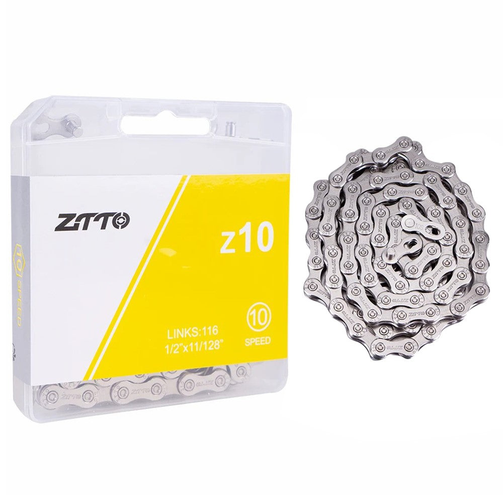 ZTTO Z10 MTB Road Folding Bike Chain 10-Speed 116 Links Carbon Steel Bicycle Chain