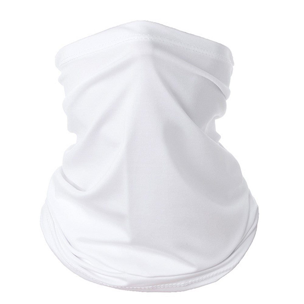 Dust and Sun Protection Summer Outdoor Cycling Half Face Mask Solid Color Ice Silk Elastic Neck Gaiter